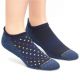 Compression Socks - Men's Navy Dot Anklet